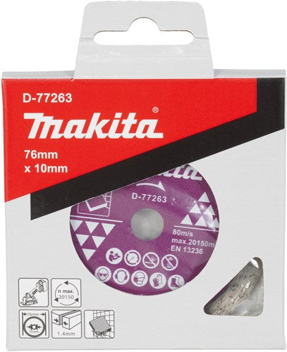 Tarcza diamentowa do akcesoriów Makita 76x10x1,4mm - d-77263
