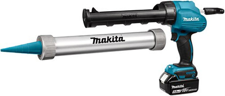 Akumulatorowy pistolet do uszczelniania Makita dcg180rtx z uchwytem na naboje 300 ml i 600 ml | 1 akumulator 5,0ah