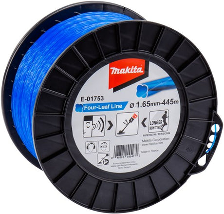 Akcesoria Makita Linia kosząca Makita czteroostrzowa niebieska 445 m ø 1,65 mm - e-01753