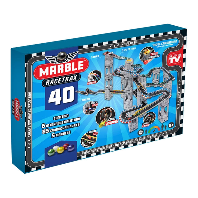 Zestaw obwodów marmurowych racetrax 40 arkuszy 6m