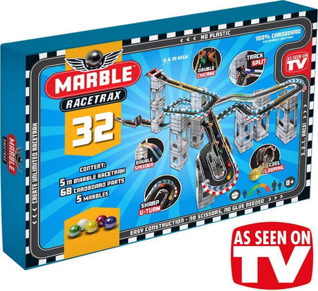 Jednostka marki Marble Mania Racetrac 5-metrowy marmurowy tor wyścigowy z 5 kulkami