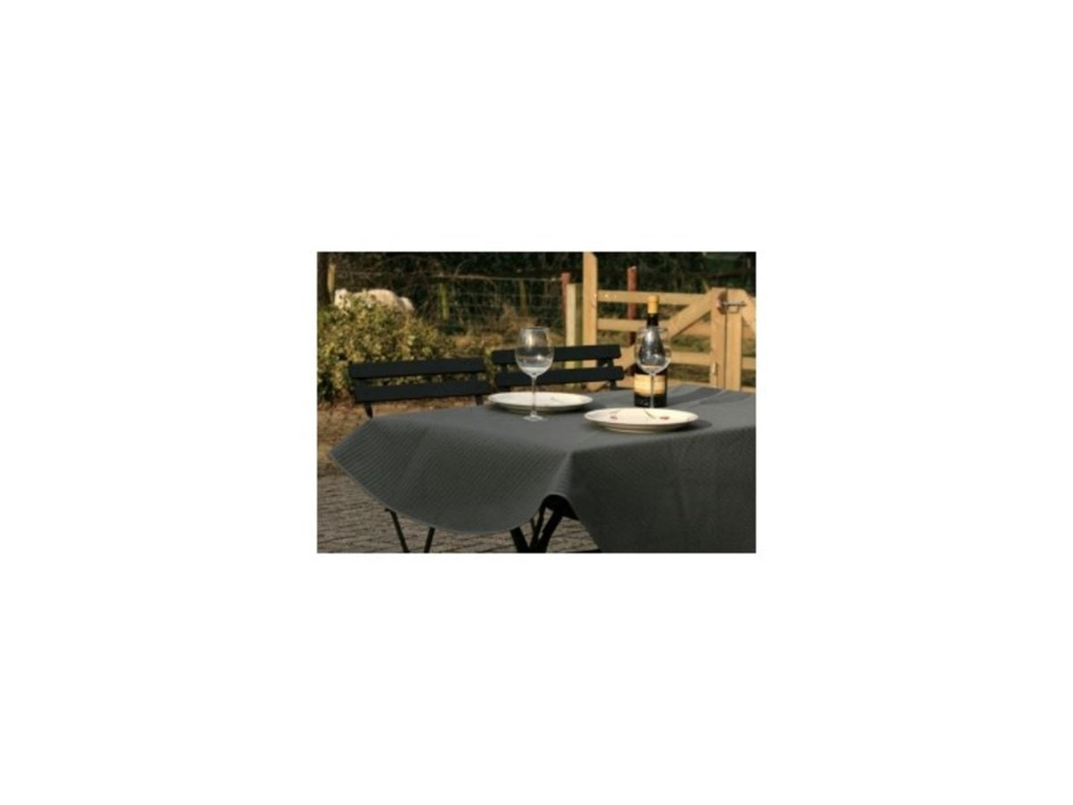 Obrus Wicotex Margerita 160cm okrągły szary outdoor