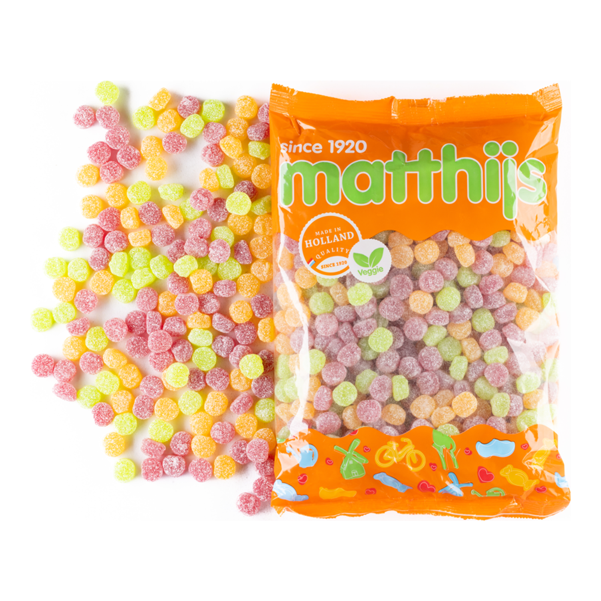 Matthijs kwaśne kropki wegetariańskie (20x 400gr)
