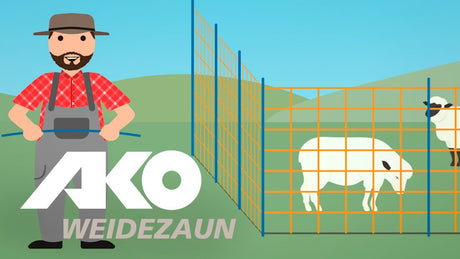 Słupek zamienny produktów Ako do siatki na owce niebieski podwójny szpilka 122cm