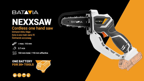 Produkty Batavia Piła łańcuchowa Nexxmax Maxxpack 18 V plus 2 Ah z akumulatorem i ładowarką