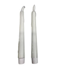Świece stołowe Magic Flame, świeca obiadowa LED, kroplówka, 20 cm, białe, zestaw 2 sztuk