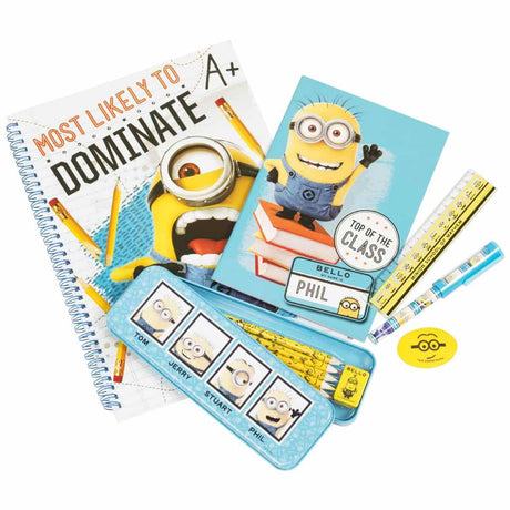 Minionki Van der Doelen nikczemne z bogatym zestawem papeterii