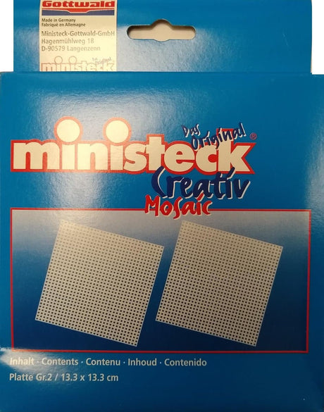 Ministeck - płyta podstawowa 13,3 x 13,3 cm - 32x32 otwory - 4 sztuki