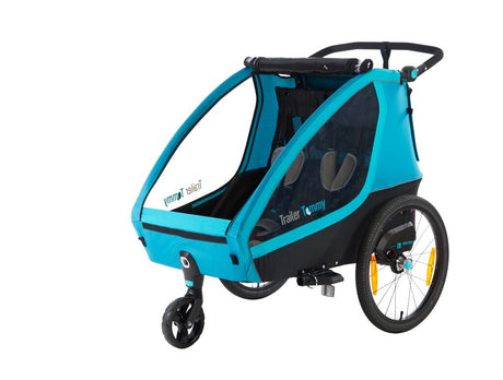 Mirage Tommy Children's Bike wózek - aluminiowa ramka, Wielvering, 3 -punkt Gordel, Blue, 2021