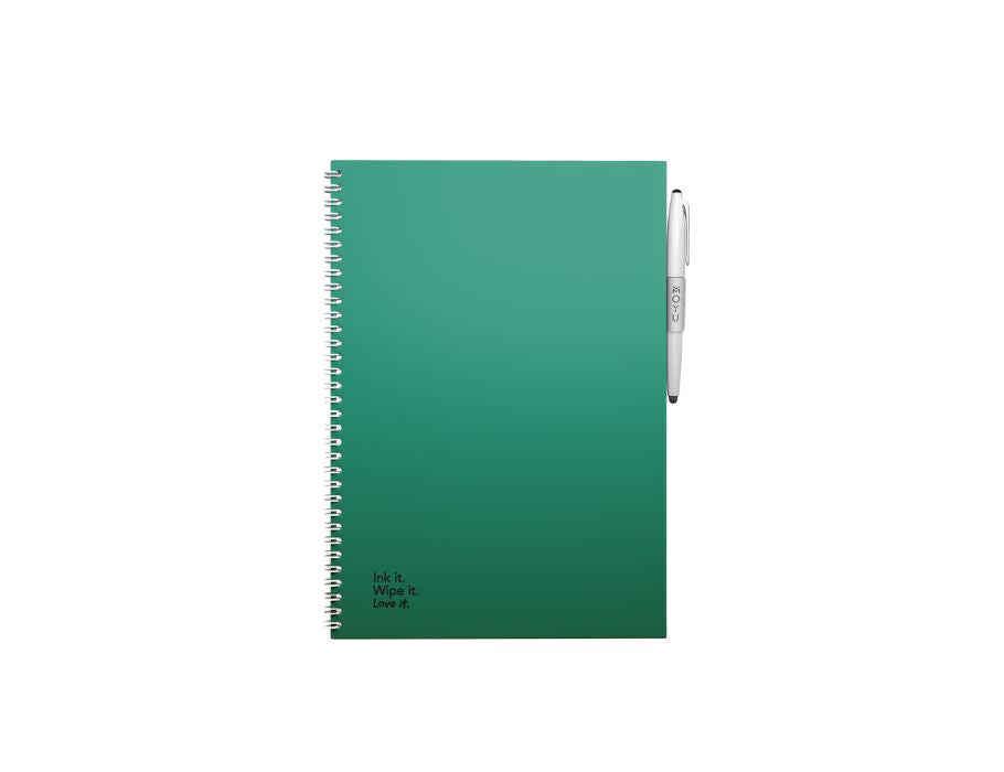 Moyu nadmiar notebooka - twarda okładka A4 - Forest Green