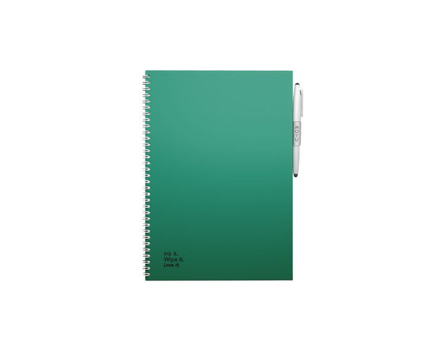 Moyu nadmiar notebooka - twarda okładka A4 - Forest Green