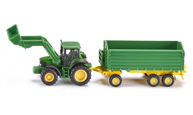 Siku 1843 John Deere z przyczepą 1:87