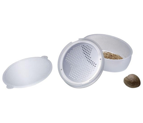 Tarka do gałki muszkatołowej Westmark z plastikową tacą ze stali nierdzewnej 96x67x31mm