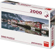 Puzzle Dinotoys Dino - wioska rybacka w Norwegii - 2000 elementów