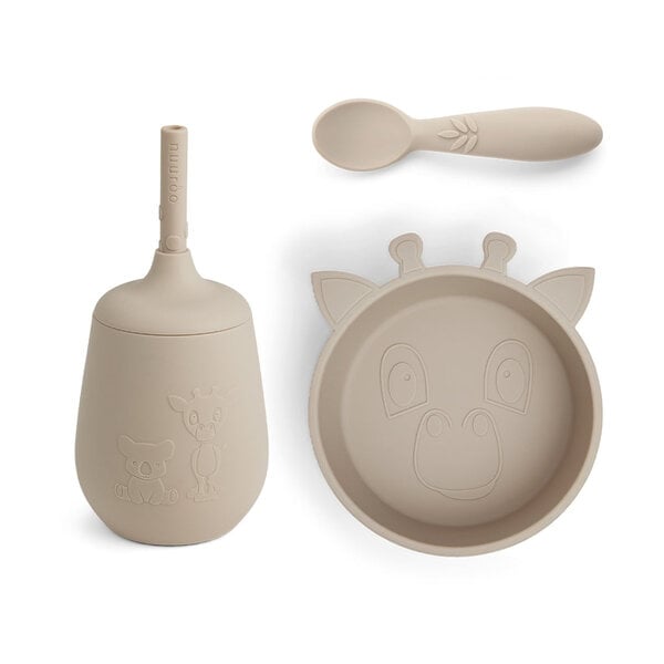 Nuuroo Nuuroo Blue Silikon Dinner Set 3-pakowy