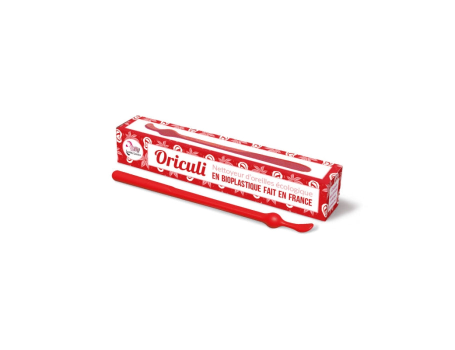Kolczyk Lamazuna oriculi - bioplastik - czerwony