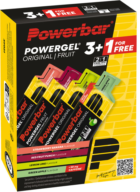 Powerbar powergel oryginalny wielosmakowy 3+1