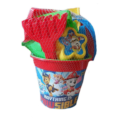 Zestaw wiader plażowych Paw Patrol firmy Jonotoys, duży, 9 sztuk.