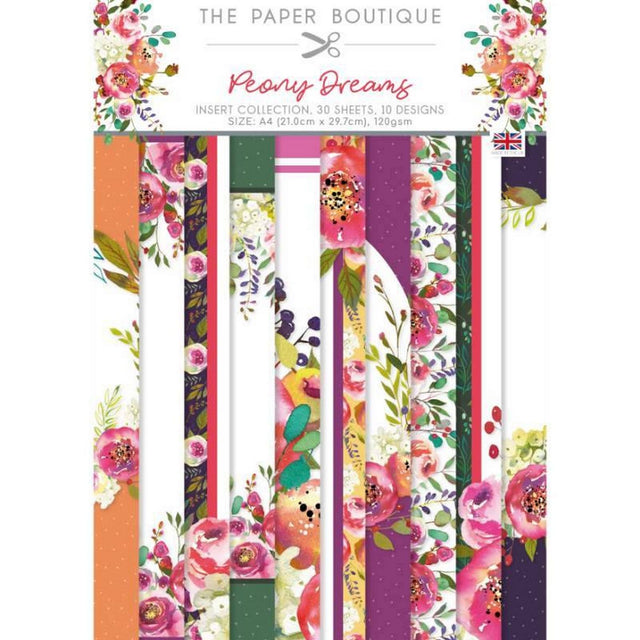 Butik papierowy • kolekcja wkładek Peony Dreams