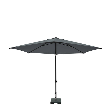 Madison parasol elba push-up około 300 cm z funkcją pochylenia 100%pol. szary