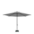 Madison Parasol elba push-up okrągły 300 cm z funkcją odchylania 100%pol jasnoszary