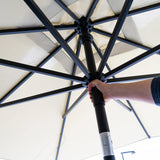 Madison Parasol Moraira push-up kwadratowy 230x230cm z funkcją odchylania, szary
