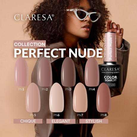 Claresa Lakier Żelowy UV LED 5ml Perfect Nude 3