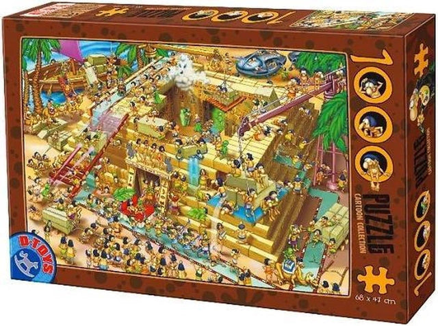 Puzzle D-toys - rysunek egipskiej piramidy - 1000 elementów