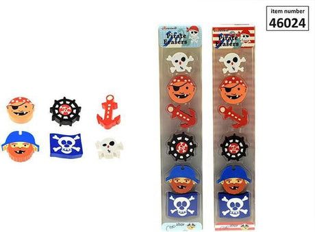 Gumki pirackie Van der Doelen, 6 sztuk
