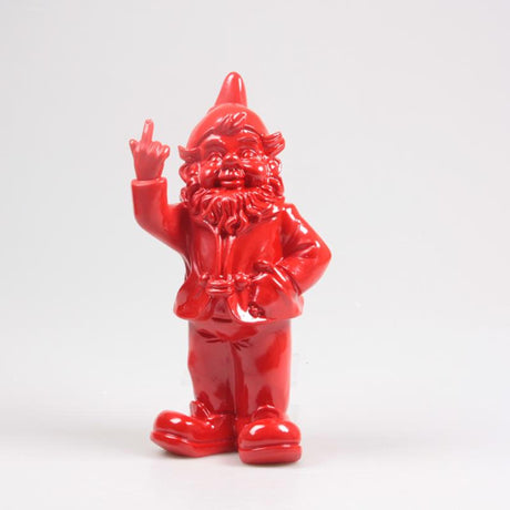 Stoobz design Stoobz Polystone statua gnom pieprzę cię czerwony 16x12x32cm