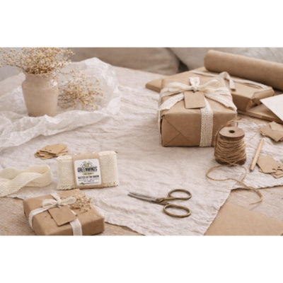 Wstążka Greenminds rustykalna naturalna 2 m | 30 sztuk