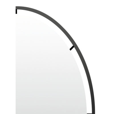 Len-fra lustro ścienne salem czarne 80 cm | 2 szt