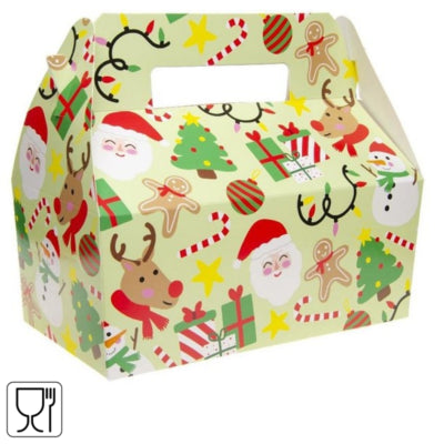 Kartonowe pudełko na menu świąteczne 22,5 cm | 48 sztuk