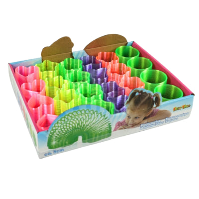 Sprężyna schodowa Eddy Toys 7 cm 6 różnych | 24 sztuki