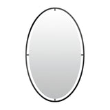 Len-fra lustro ścienne salem czarne 60 cm | 2 szt
