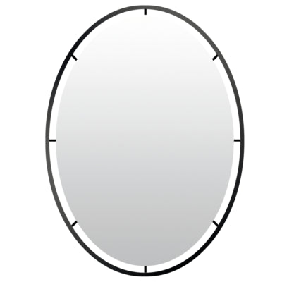 Len-fra lustro ścienne salem czarne 80 cm | 2 szt