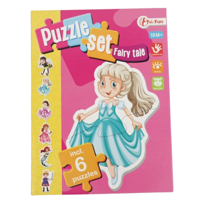 Puzzle Toi-toys bajki 19 cm zestaw 6 sztuk | 12 sztuk