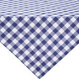 Obrus ​​papierowy w kratkę niebieski 80 x 80 cm | 30 sztuk