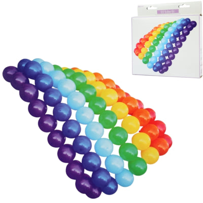Balony DIY Amscan tęcza 13 cm 77 sztuk | 8 sztuk
