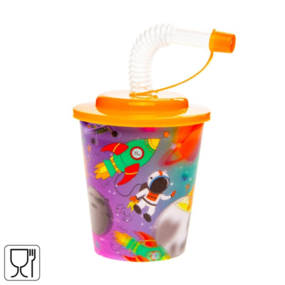Kubek 3d ze słomką 250 ml | 24 sztuki