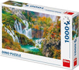 Puzzle Dinotoys Dino - wodospady Plitvice Chorwacja - 1000 elementów