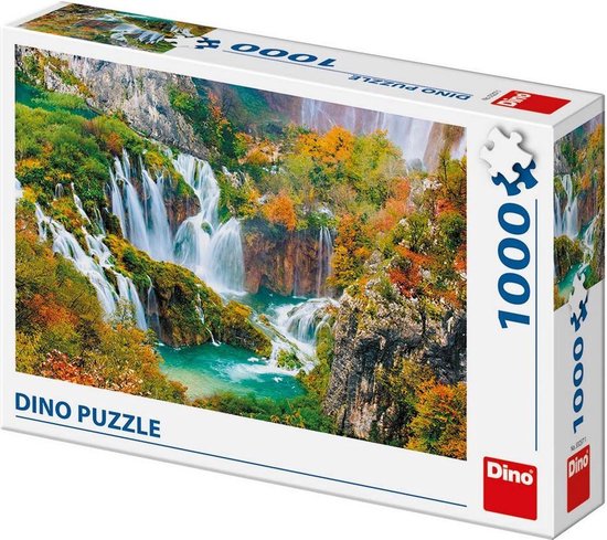 Puzzle Dinotoys Dino - wodospady Plitvice Chorwacja - 1000 elementów