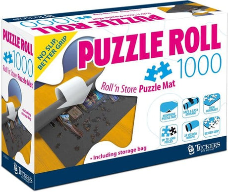 Fabryczna mata do puzzli zwijanych Tucker's 1000 elementów (mata do puzzli roll 'n store) - neopren (bez poślizgu, lepszy chwyt) + rzep -