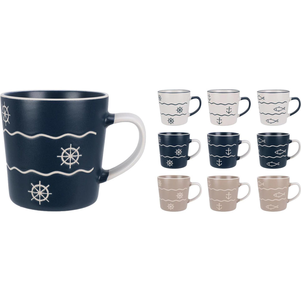 Kubek ceramiczny 350ml morski