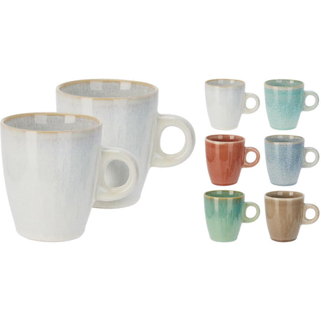 Znakomity kubek ceramiczny o pojemności 220 ml, zestaw 2 sztuk, różne