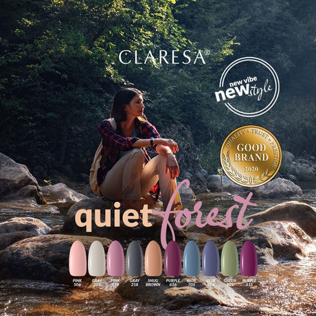 Claresa Lakier Żelowy UV LED 5ml Szary 218 Cichy Las