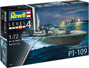 Model konstrukcyjny patrolowej łodzi torpedowej Revell pt-109