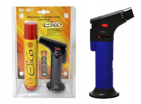 Elico gasbrander rk-3001+ gas 90ml blauwe fakkel