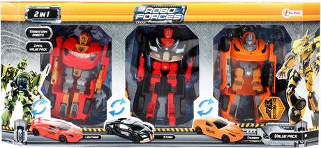 Toi-toys roboforces transformuje robota samochodowego, 3 szt.