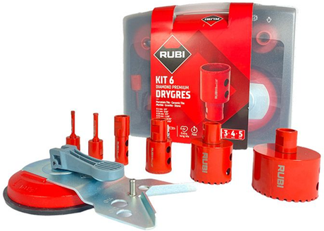 Zestaw Rubi 6 wierteł do suchego gresu premium - 51929